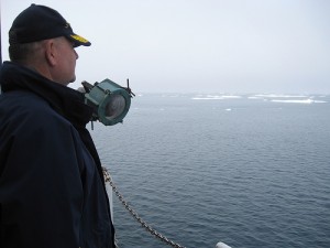 Admiral Allen surveys the summer ice