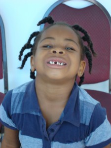 5-year old Teeshell was one of the 12,000+ of patients treated during the COMFORT's visit to Antigua and Barbuda as part of Continuing Promise '09.