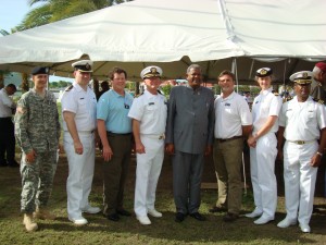 Some of TEAM COMFORT's partners with the Prime Minister of Antigua & Barbuda, the Hon. Spencer Baldwin.