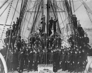 MIds aboard USS Severn 1905