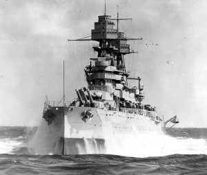 USS Arizona at sea in mid-December 1941