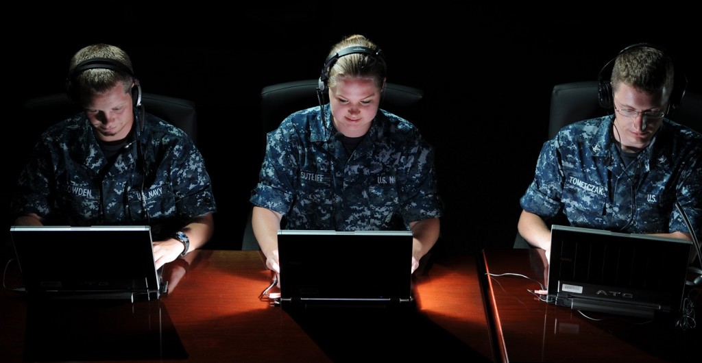 110524-N-GS507-210 PENSACOLA, Fla. (May 24, 2011) Students from the Center for Information Dominance (CID) Corry Station, Cryptologic Technician Collection Seaman Recruit Ben Lowden, of Brownsberg, Ind., Cryptologic Technician Networks Seaman Apprentice Alicia Sutliff, of Jacksonville, Fla., and Cryptologic Technician Technical Third Class Steven Tometczak, of Reno, Nev., preview the Integrated System for Language Education and Training program (ISLET), which is being tested by the CID-based Center for Language, Regional Expertise and Culture (CLREC) and the Academic Consortium for Global Education (ACGE). Conceived as an alternative to traditional computer-based training and classroom instruction, ISLET employs online social networking, interactive role-play, competitive gaming and speech recognition to create an immersive environment for collaborative learning. (U.S. Navy photo by Gary Nichols/Released)