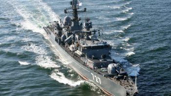 Russian Frigate Yaroslav Mudry (FF-777) before the ship’s hull number was changed. RIA Novosti Photo